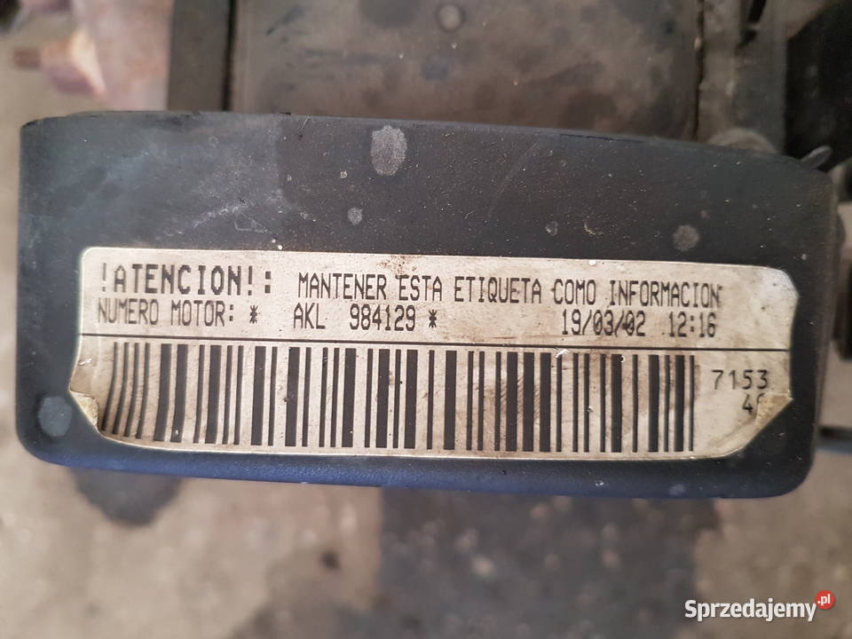 SEAT VW SILNIK 16 AKL osobowe Turek sprzedam