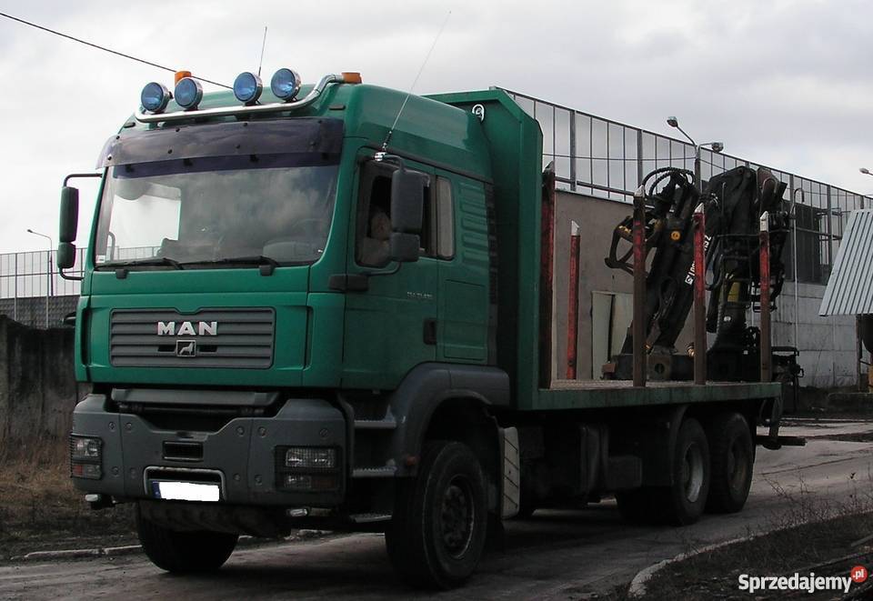 MAN TGA 33480 do drewna 6x4 żuraw LOGLIFT wspomaganie kierownicy Łapy