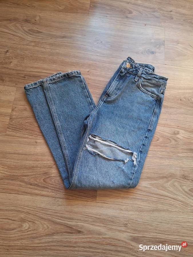 Jeansy proste boyfriend z dziurami I Kraków