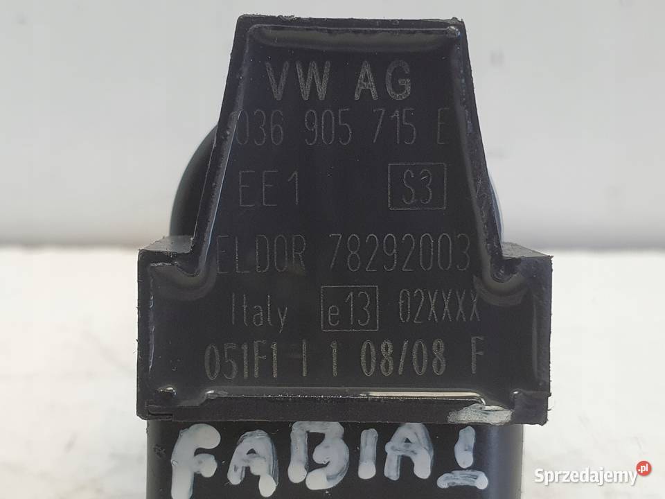 Skoda Fabia I 12 12V CEWKA ZAPŁONOWA 036905715E lubelskie