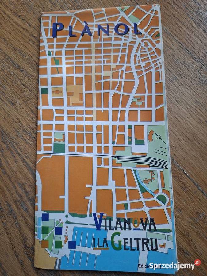 Plan miasta Vilanova Ila Geltru Hiszpania Mapy i przewodniki Kraków