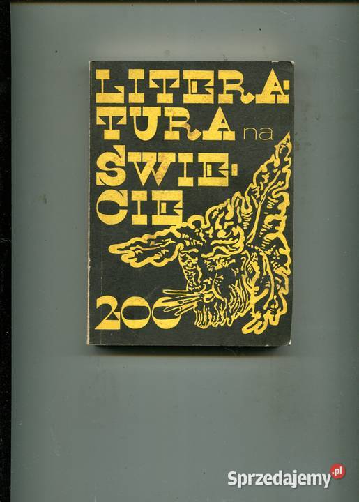 Literatura na świecie 1988 3 200 Rok wydania 1988 Pozostałe Szczecin