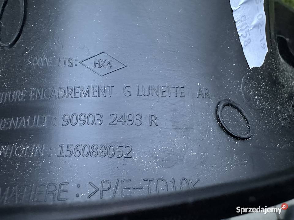 Renault Kadjar Osłona Klapy Tył Lewa Prawa Rok produkcji 2018 Radziszów sprzedam