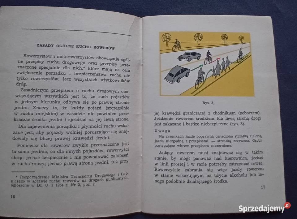 Z Słabęcki Zasady ruchu rowerowego WKŁ 1962 r Koźminek