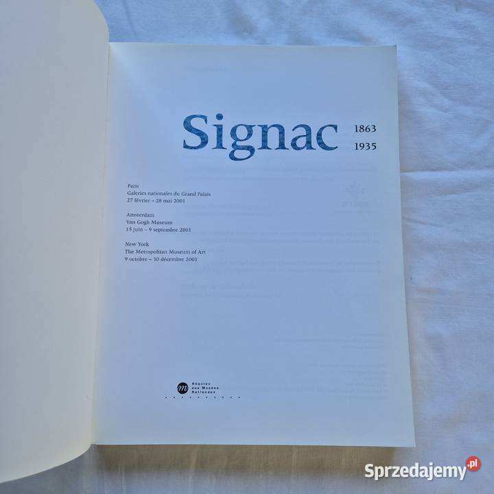 Signac 18631935 katalog wystawy 2001r jfrancuski Brzesko