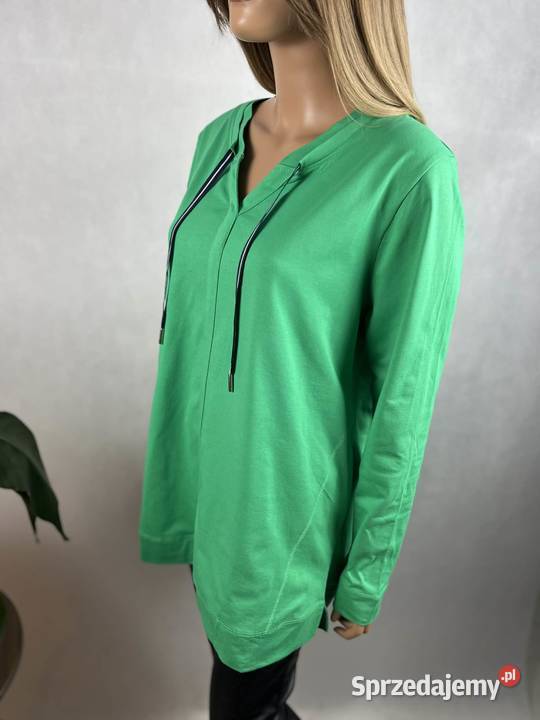 Sheego zielona tunika XL 42 bawełniana oversize zielony Augustówka