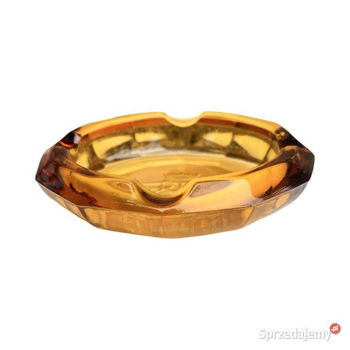 Popielniczka szklana reklamowa Texier Weinbrand Warszawa