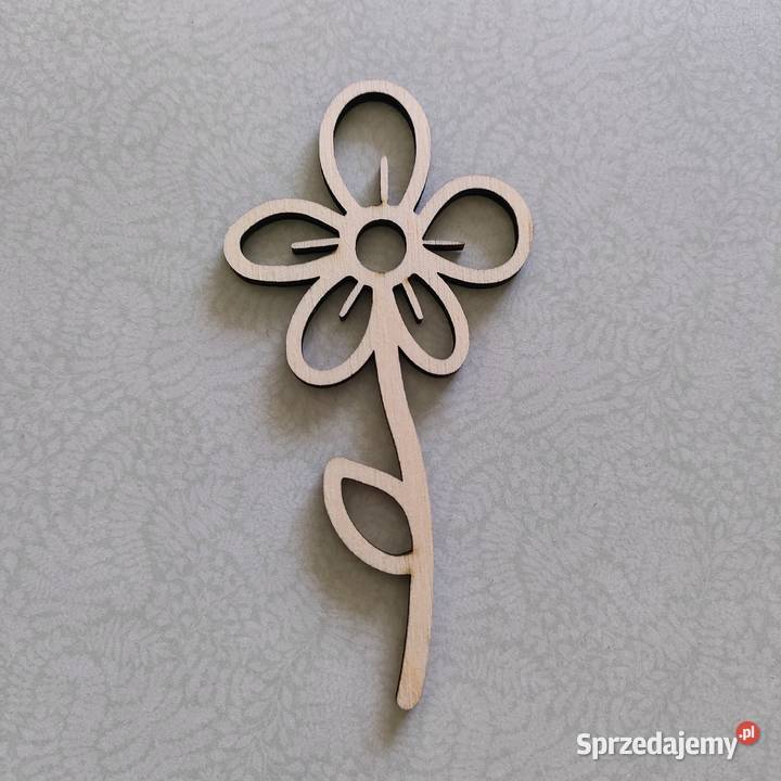 Kwiat sklejka drewno decoupage scrapbooking Tczew sprzedam