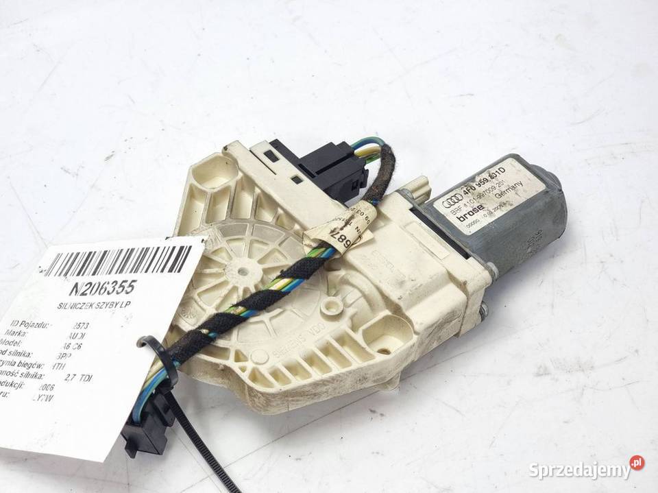 SILNICZEK SZYBY LP AUDI A6 C6 4F0959801D kujawsko-pomorskie Lipno