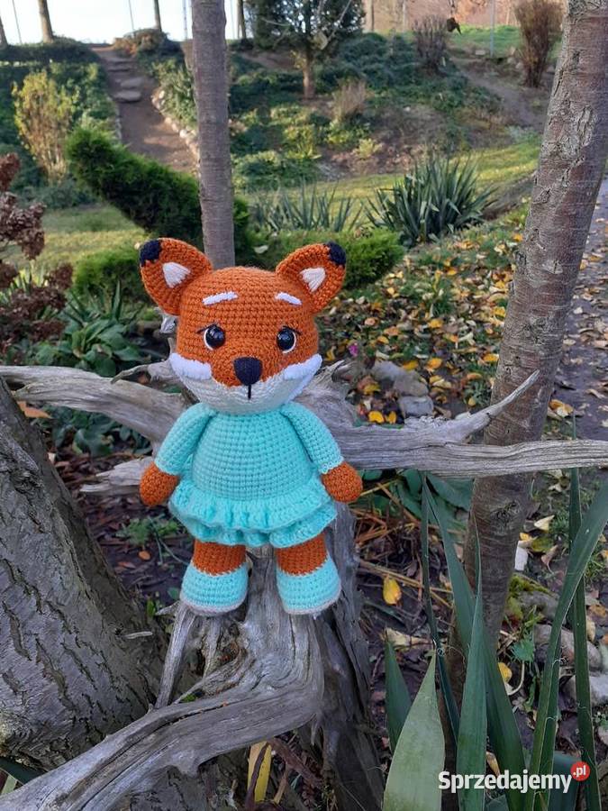 Lis na szydełku Maskotki kujawsko-pomorskie Nakło nad Notecią sprzedam