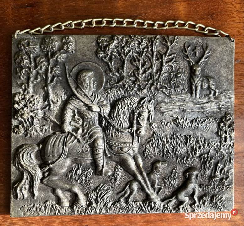 Św Hubert płaskorzeźba Proszowice