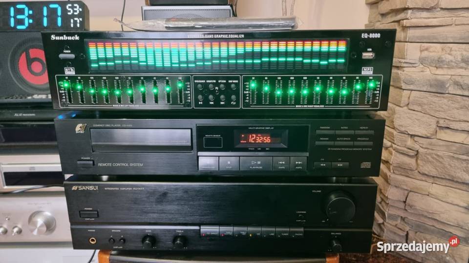 Wzmacniacz SANSUI AUX117 2x40W CD Sansui CDX105 Warta sprzedam