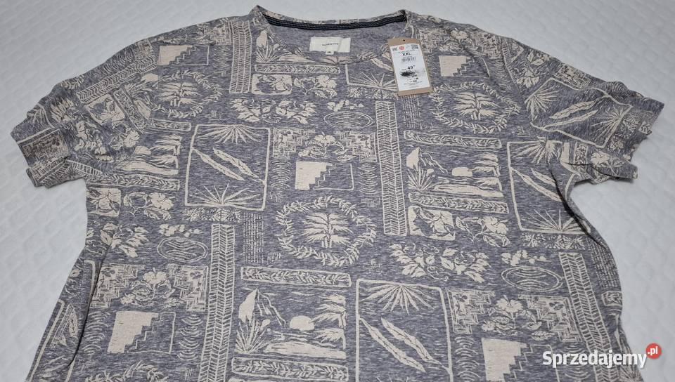 Koszulka krótki rękaw Tshirt Reserved XXL szara śląskie Czeladź