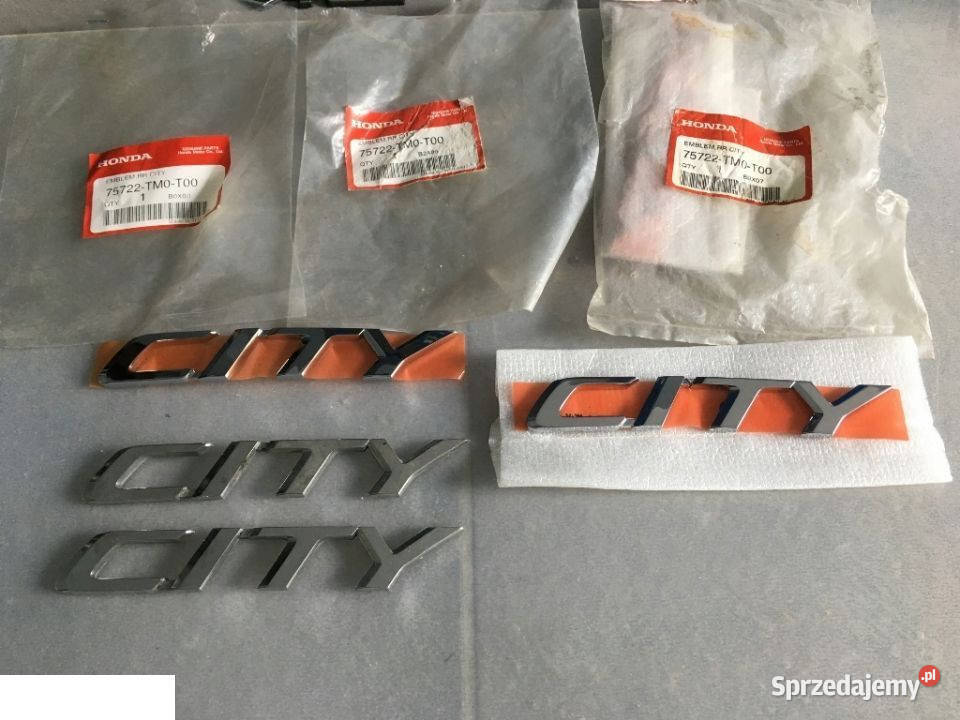 HONDA CITY II 2010 NAPIS ZNACZEK EMBLEMAT NA TYŁ Kozubszczyzna