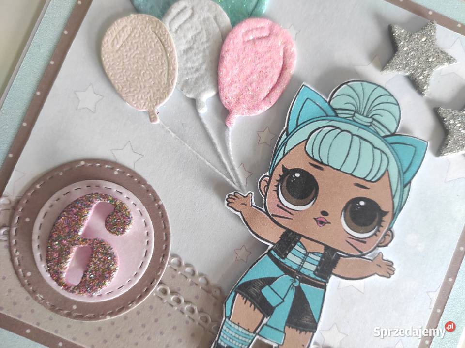 Kartka ręcznie robiona na urodziny LOL 3