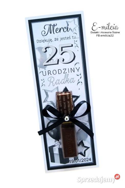 Merci jako podziękowanie gości z okazji urodzin Zielona Góra