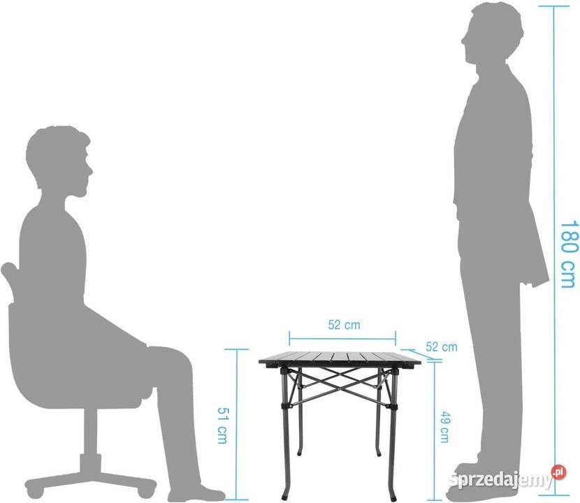 Qisiewell camping stolik przenośny beżowy Zamość sprzedam