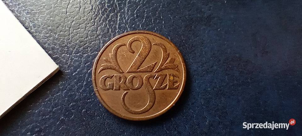 Stare monety 2 grosze 1935 2RP Polska piękna Lesko