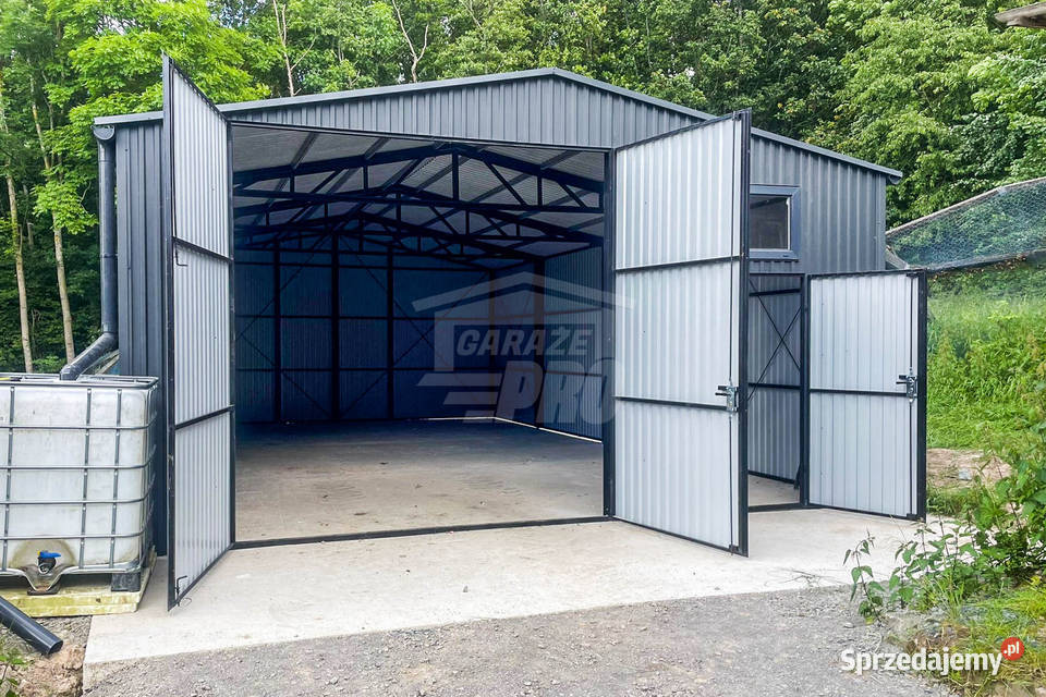Hala Garaż Blaszany 7x10m Brama Dwuskrzydłowa śląskie Wisła