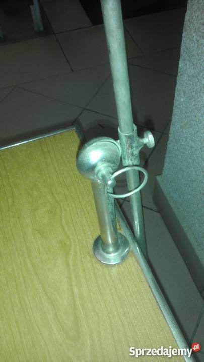 Stolik gazetnik z lampą PRL Dom i Ogród Gdańsk