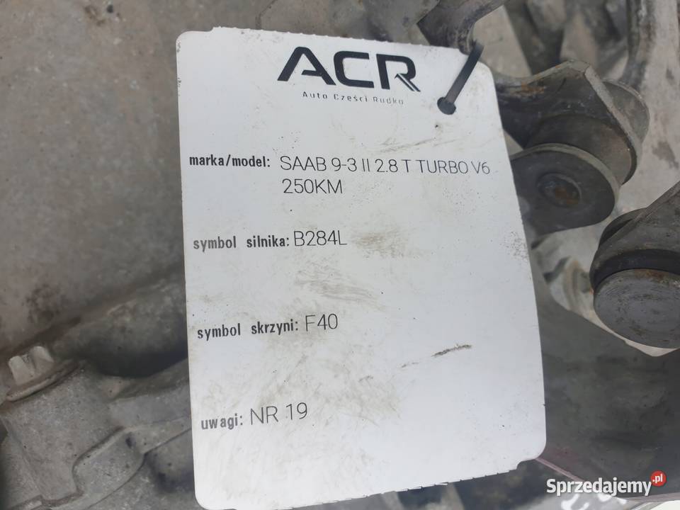 Saab 93 93 II 28 V6 T turbo SKRZYNIA BIEGÓW Rudka