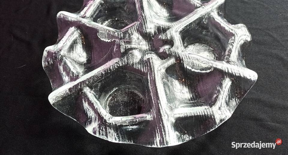 Finlandia szkło artystyczne MUURLA świecznik Jasień