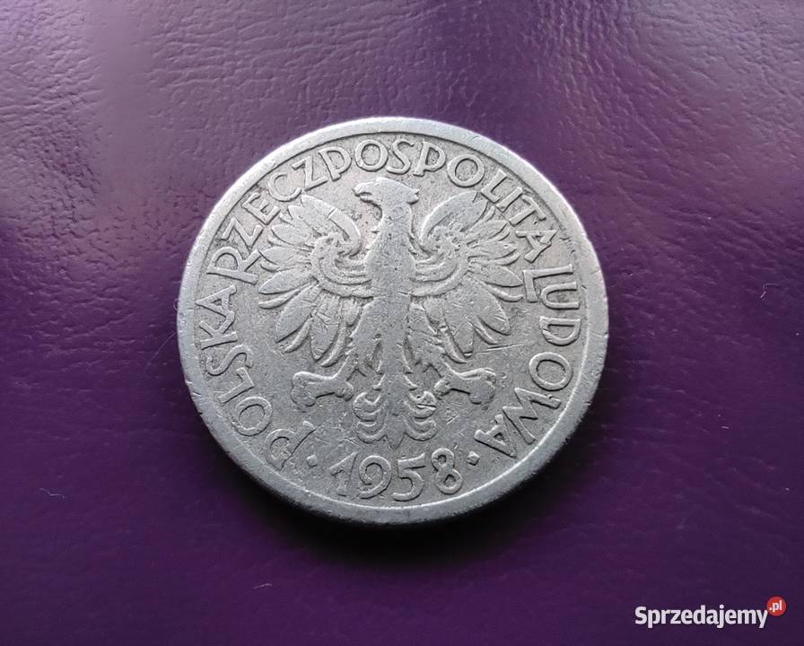 Moneta PRL 2 ZŁOTE 1958 JAGODY ŁadnaPoszukiwana Pruszków