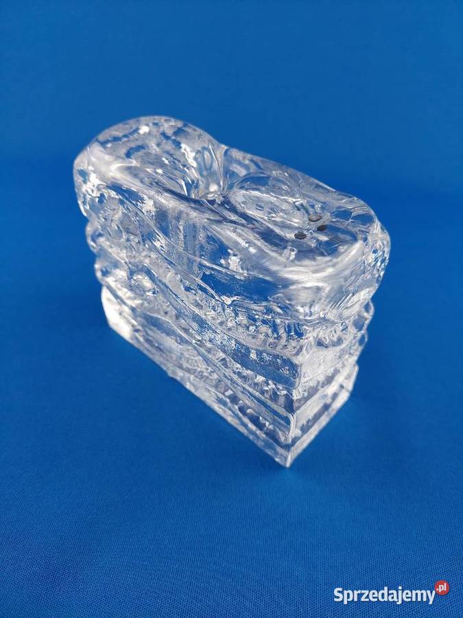 INGRID Glasshtte Blockkristal wazon Ice Block Antyki, Sztuka, Kolekcje Poznań