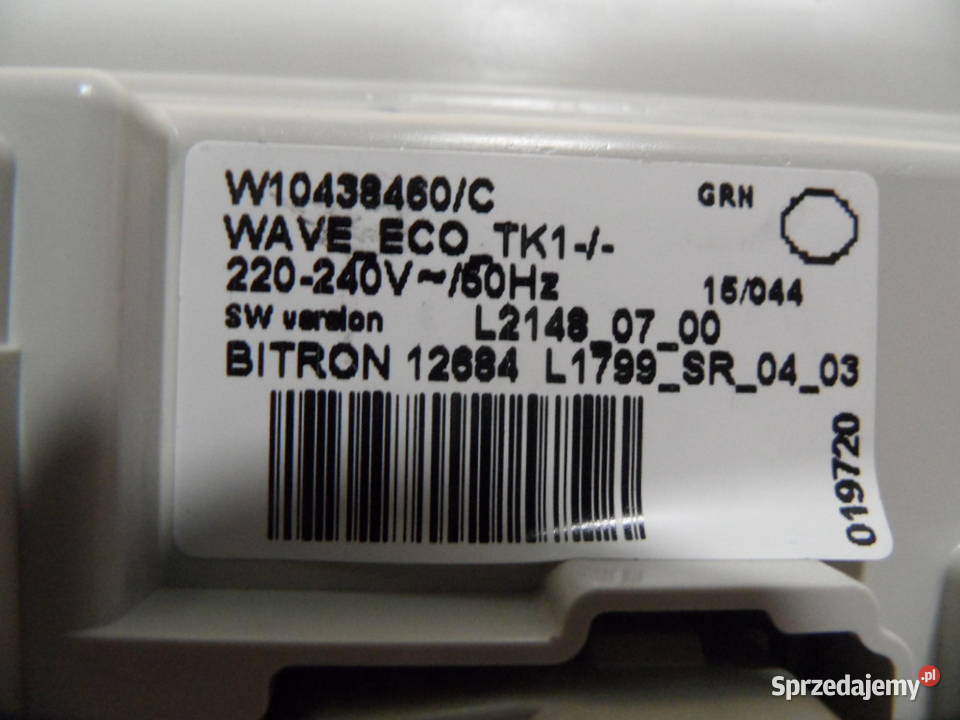 programator pralkipolar PTL1061 W10438460C Strawczyn