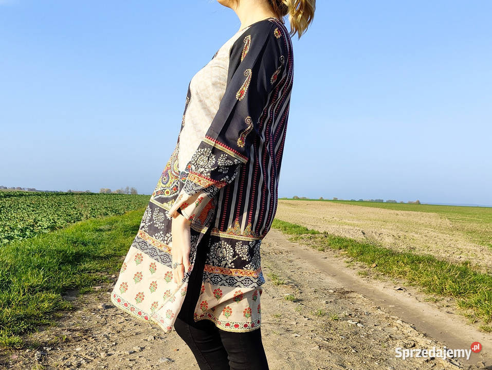Nowa indyjska tunika S 38 bawełna kameez orient Szczecin