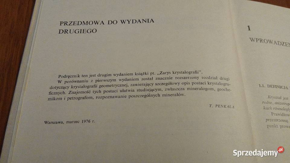 Zarys krystalografii Tadeusz Penkala 1976 wyd 2 Gdańsk