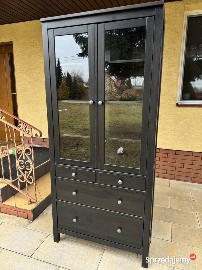 Witryna Hemnes drewniana kredens regał półki mazowieckie Sulbiny sprzedam