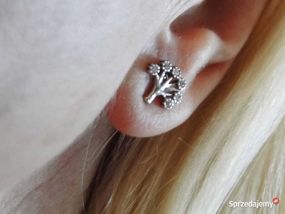 Śliczne kolczyki drzewka srebro 925 Biżuteria Warszawa