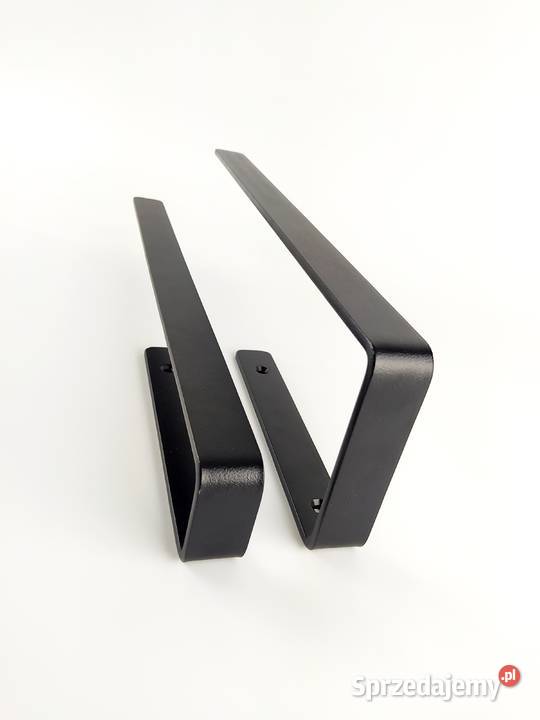 Wieszaki uchwyty na ręczniki metalowe czarne 40 małopolskie Kraków
