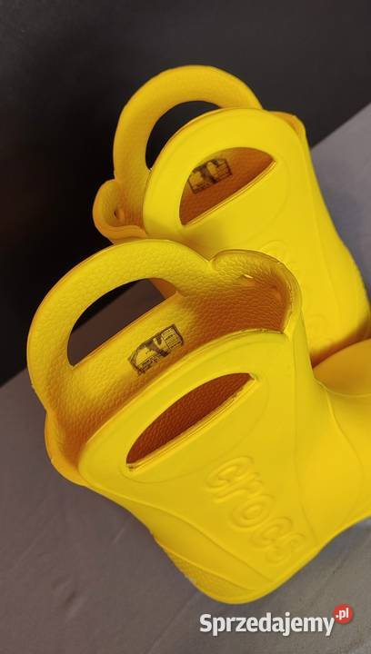 CROCS kalosze dziecięce rozmiar 2930 C12 żółte żółty/złoty Dla Dziecka Jasień