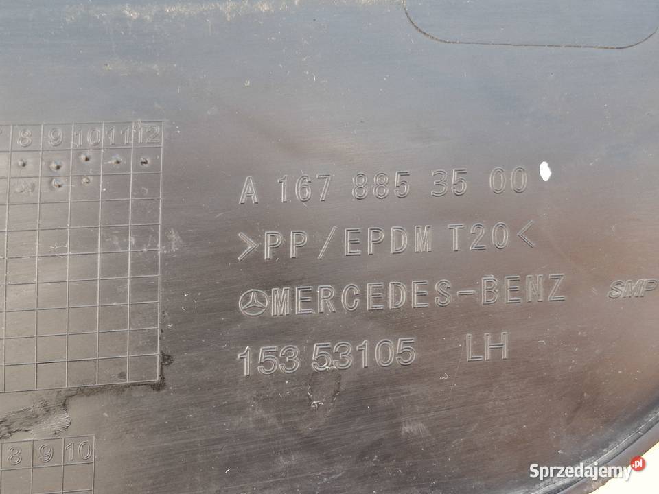 MERCEDES GLE W167 X167 KRATKA ZDERZAKA LEWA lubuskie Bieleń