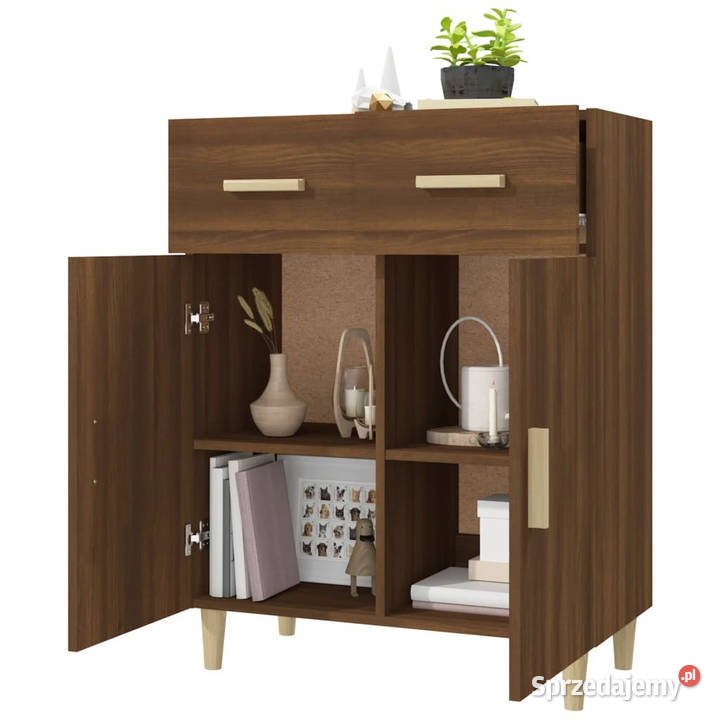 Komoda brązowy dąb 695x34x89 materiał Warszawa