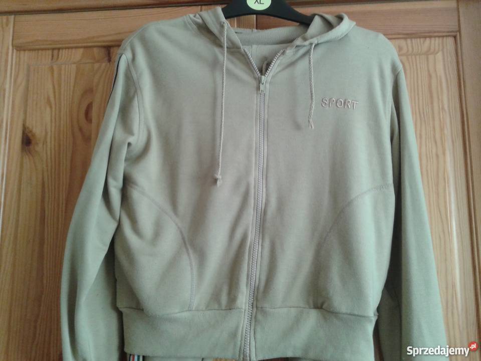 Bawełniany dres M beżowy łódzkie Łódź