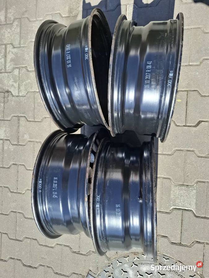 Komplet felg stalowych 5x112 65 Jx16H2 ET 41 Średnica 16" Samochodowe Warszawa