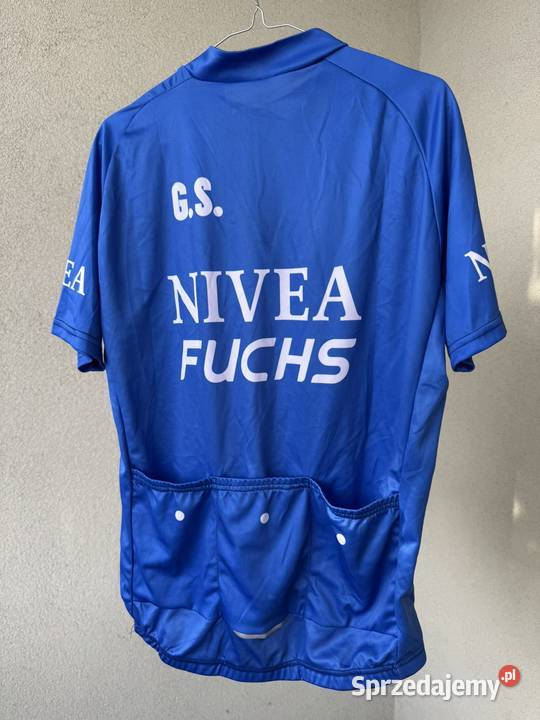 Koszulka rowerowa Nivea Fuchs replika z lat 50 Kaski i odzież wielkopolskie Poznań
