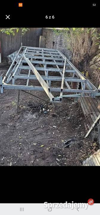 Przyczepa niedokończony projekt materiał stal śląskie Sosnowiec sprzedam
