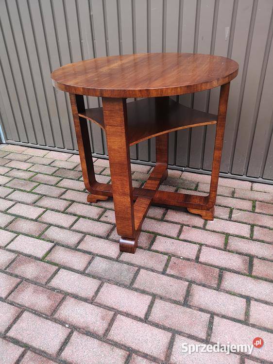 Stolik ArtDeco Unikat Orzech 70 Antyk Stary Meble wielkopolskie sprzedam