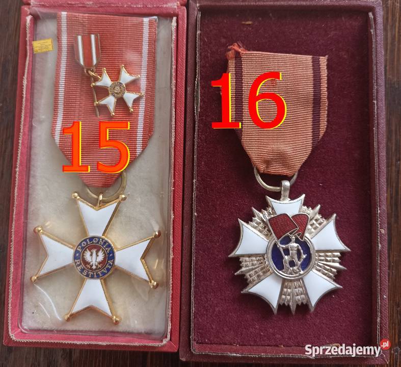 Medal Odznaczenie Order Krzyż Legitymacja PRL śląskie Sosnowiec