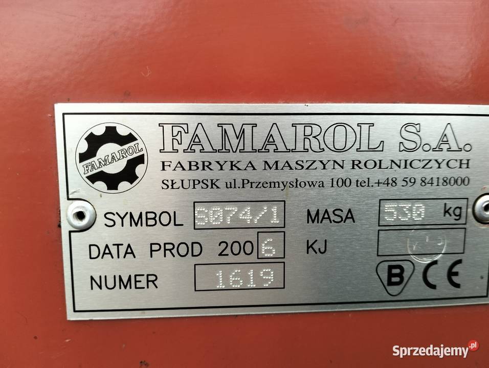Siewnik zbożowy talerzowy FAMAROL nieuszkodzony Biernaty Średnie