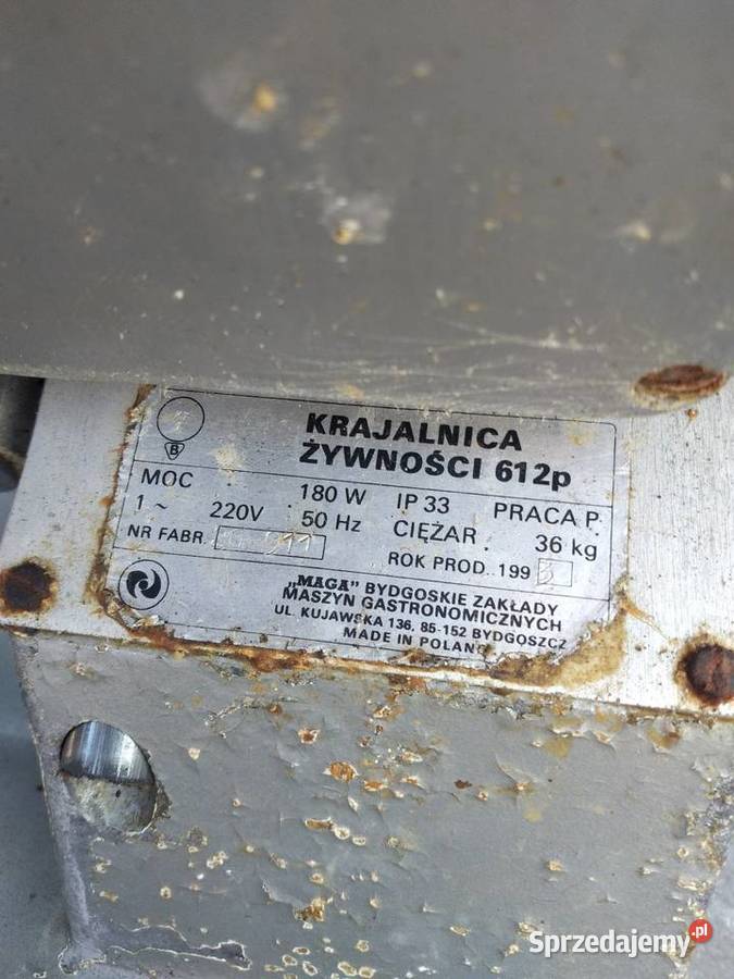 Krajalnica żywnośc pieczywa mięsa 612p
