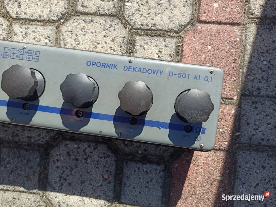 Opornik Dekadowy D501 kl 01 Opornica Rezystor Skierniewice
