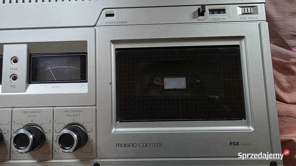 Magnetofon kasetowy Philips N 2521 Lubań