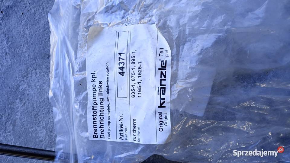 Pompa paliwa myjki ciśnienowej kranzle 220v