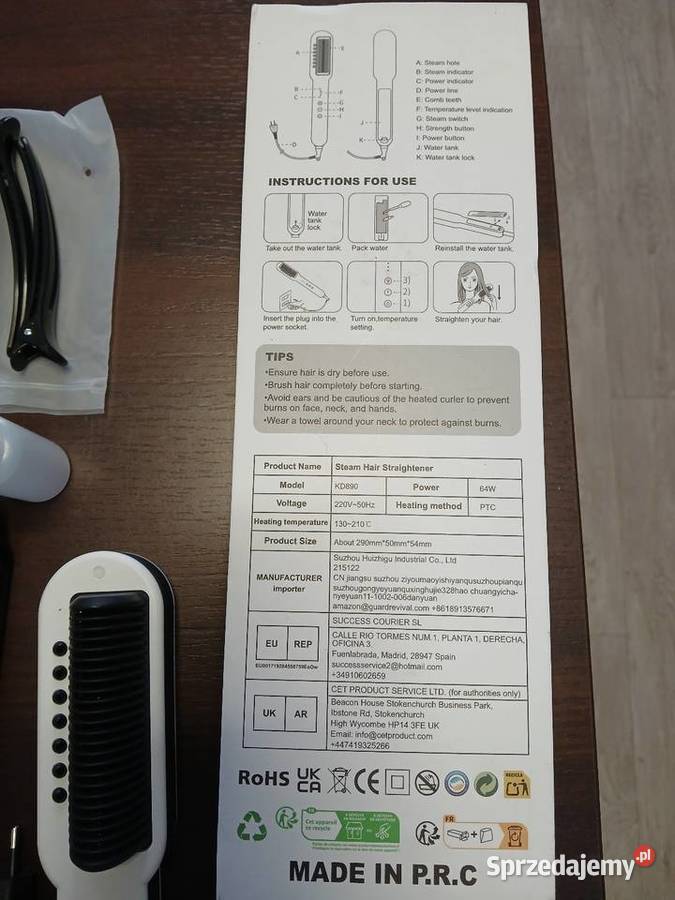 GRT PRO PROSTOWNICA SZCZOTKA 2W1 JONIZACJA sprzedam