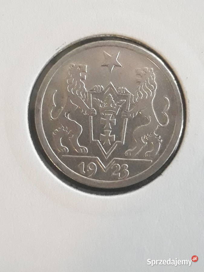 1 Gulden W M Gdańsk 1923 r 3 oryginał piękny Konin
